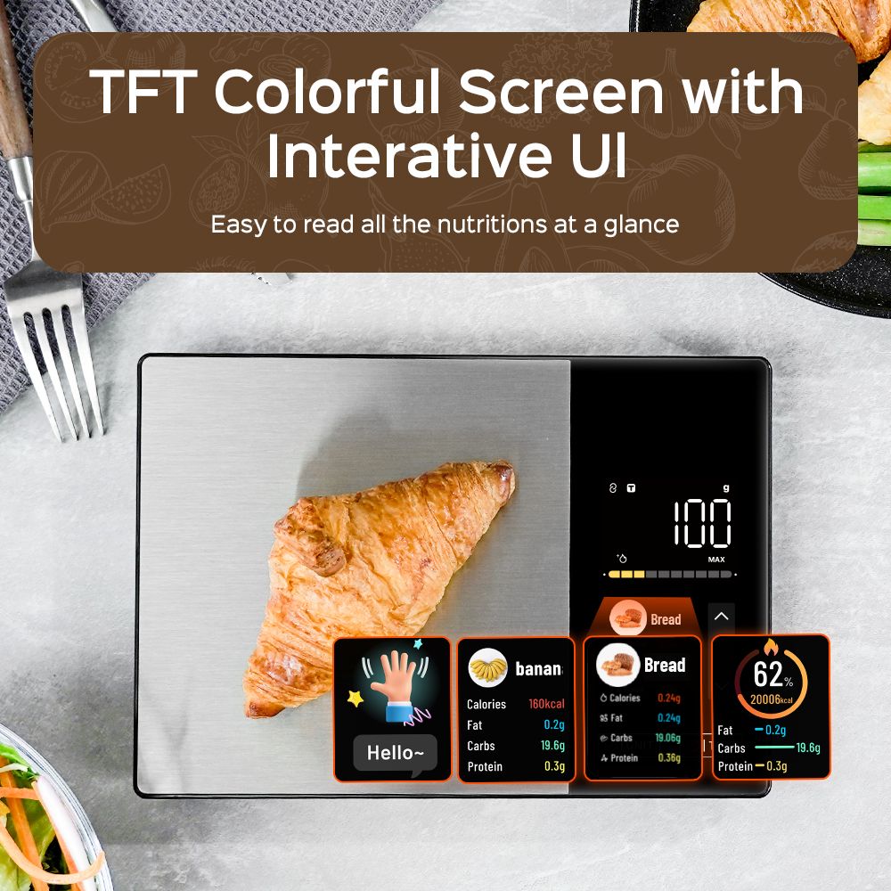 ميزان غذائي ذكي متصل